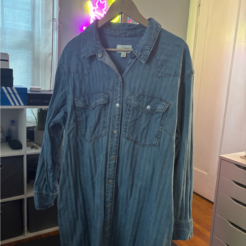 Universal Thread Blue Long Sleeve Dress